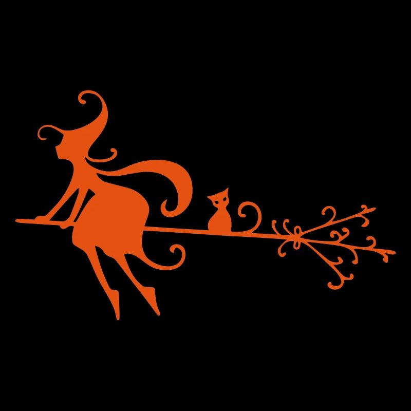 silhouette witch vector
