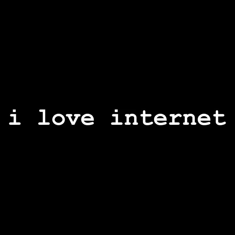 j’aime internet - texte blanc - Shirtdesign Unisexe