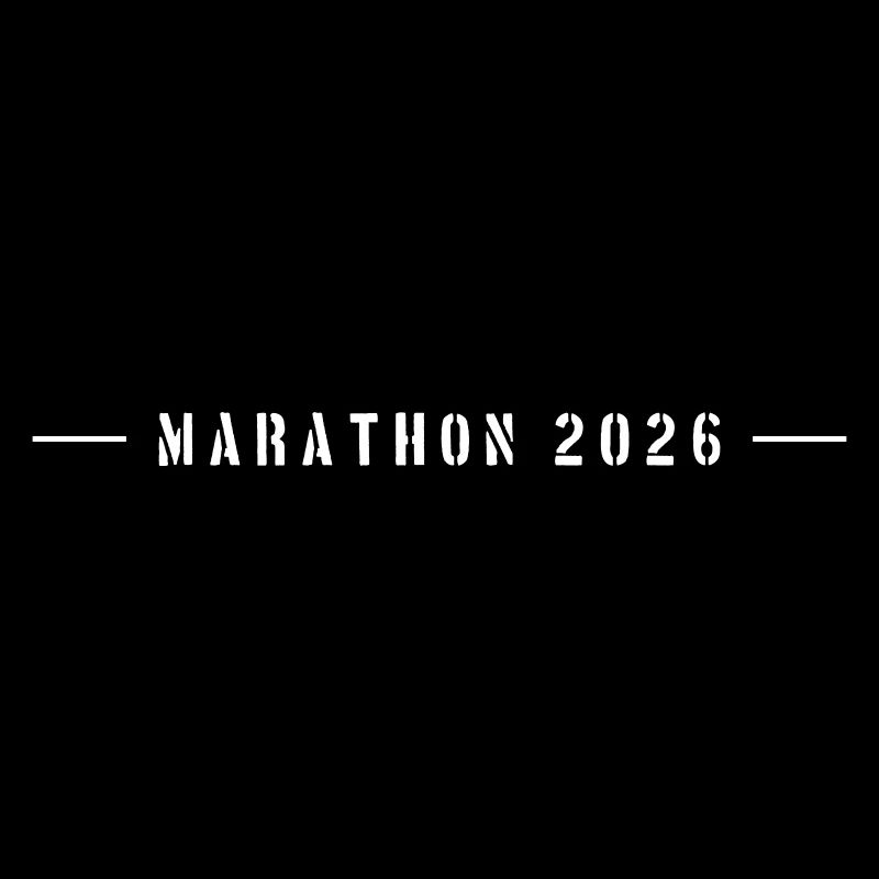 Lettrage Marathon 2026