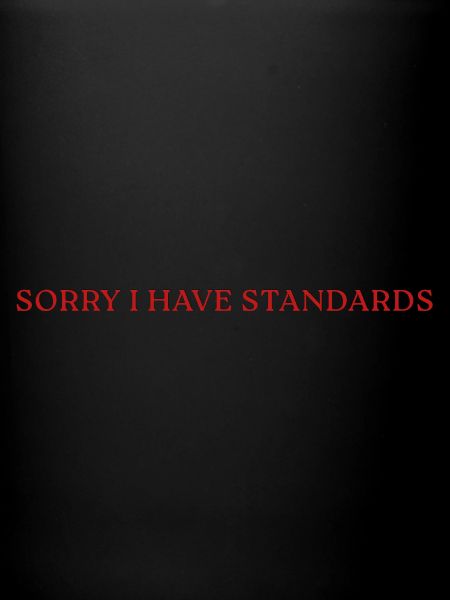 Sorry I Have Standards