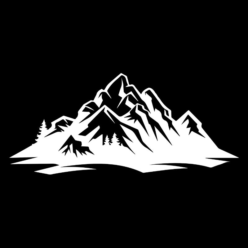 Mountains symbol silhouette nature