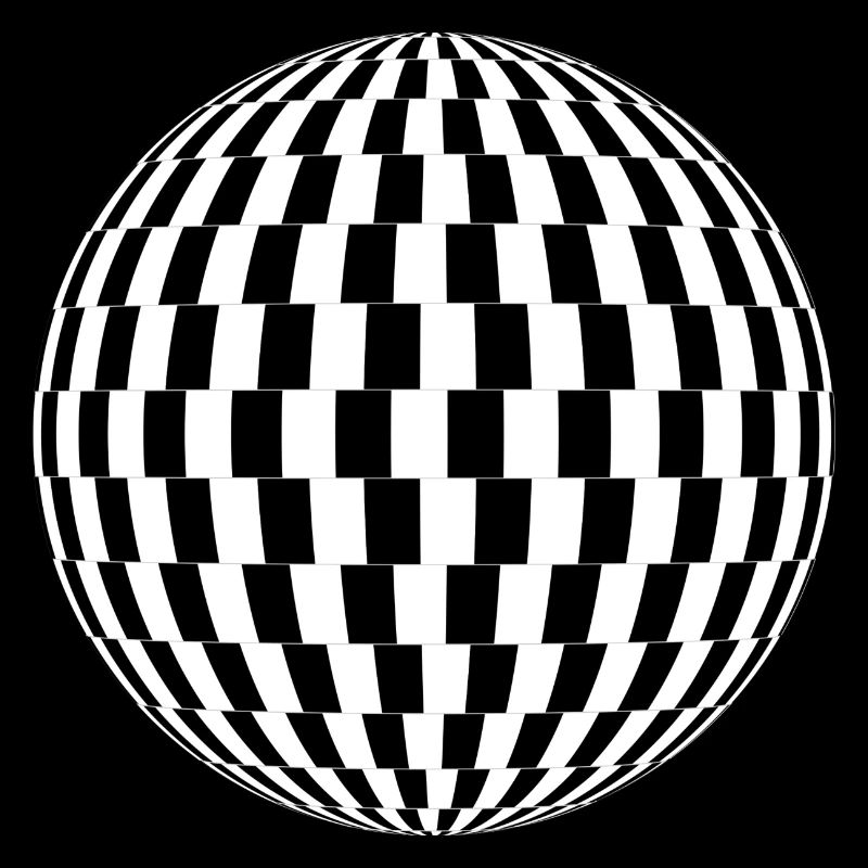 Boule formes abstraites idée cadeau