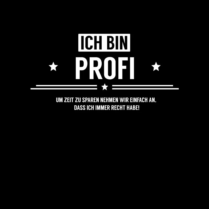 Ich bin Profi! Tätig als Profi