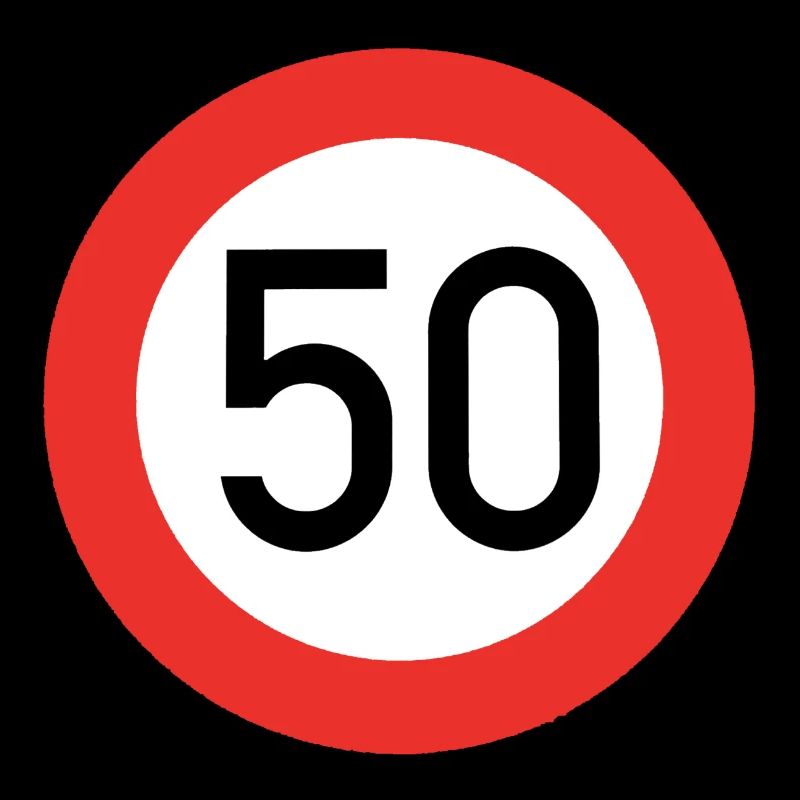 50 Schild