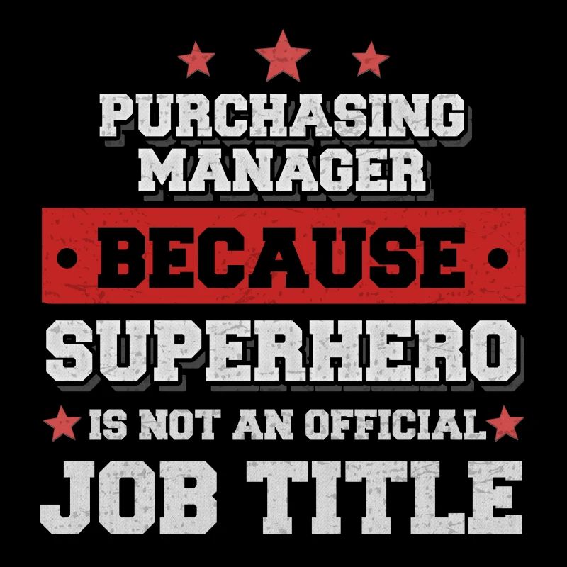 Responsable des achats Parce que Superhero n'est pas un emploi