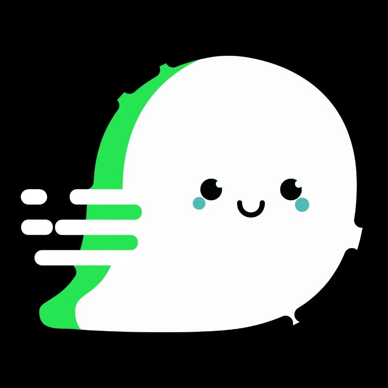 Cartoon / comic ghost very friendly