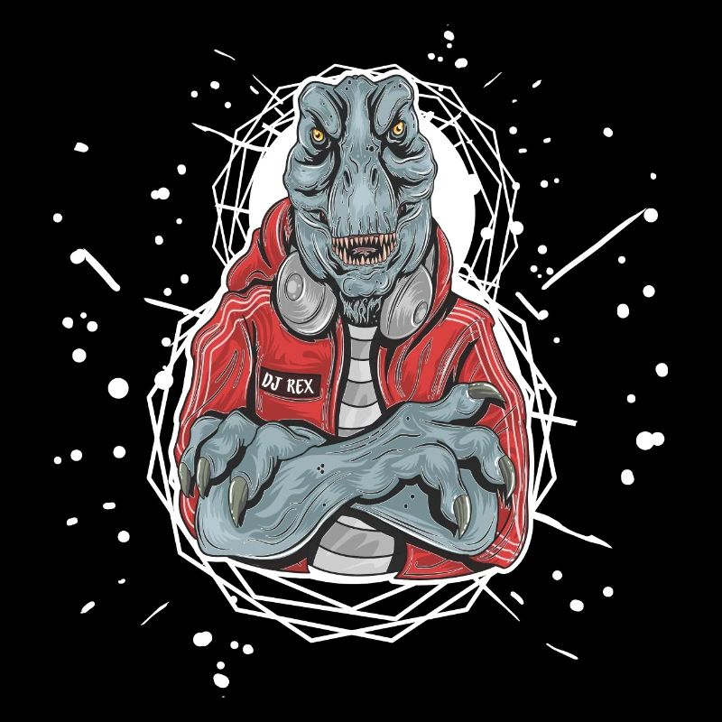 DJ REX T-Rex Dinosaurier Musik Kopfhörer Geschenk