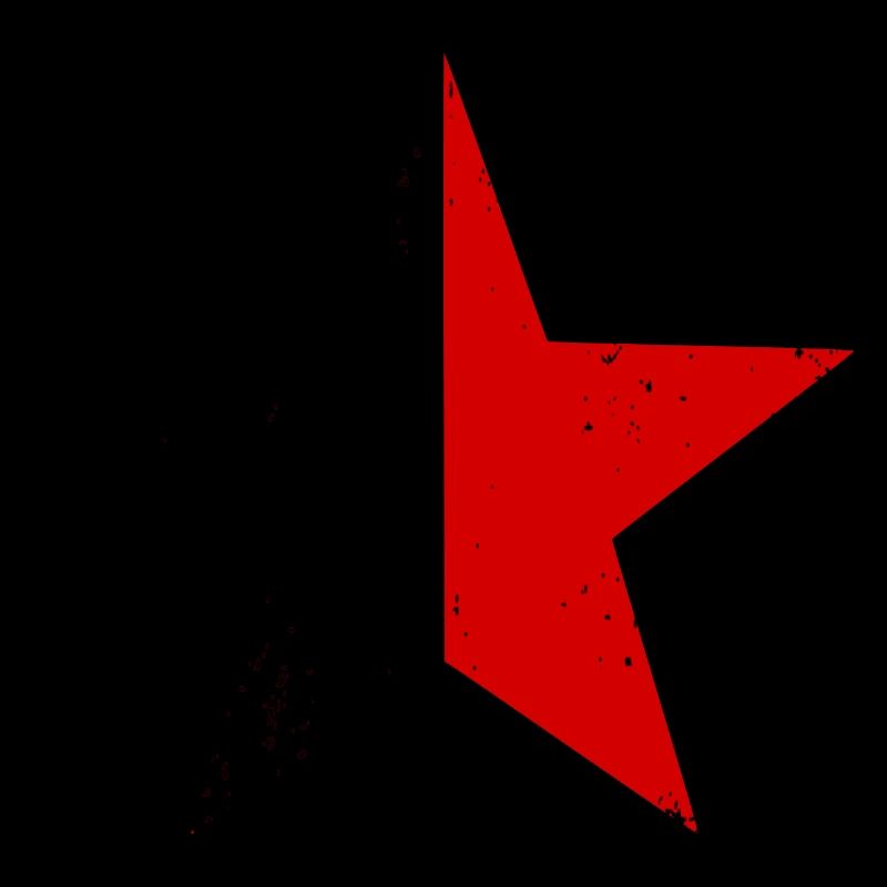 Black-red star