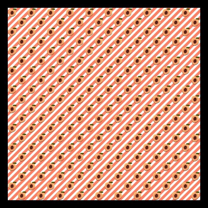 Fruit Neck Gator Striped Peaches