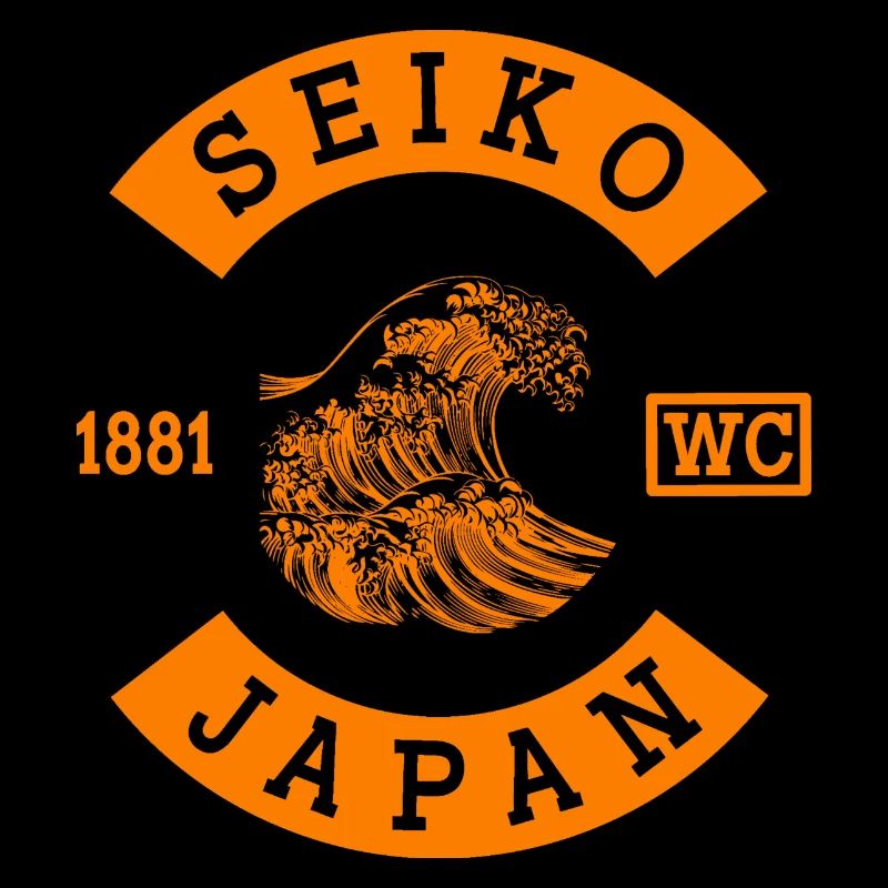Seiko Japan orange Patch