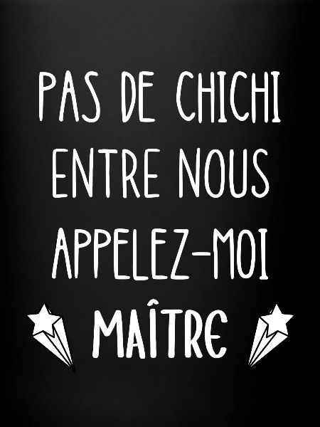 appelez-moi maître
