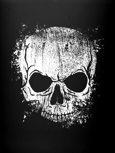 grungy skull