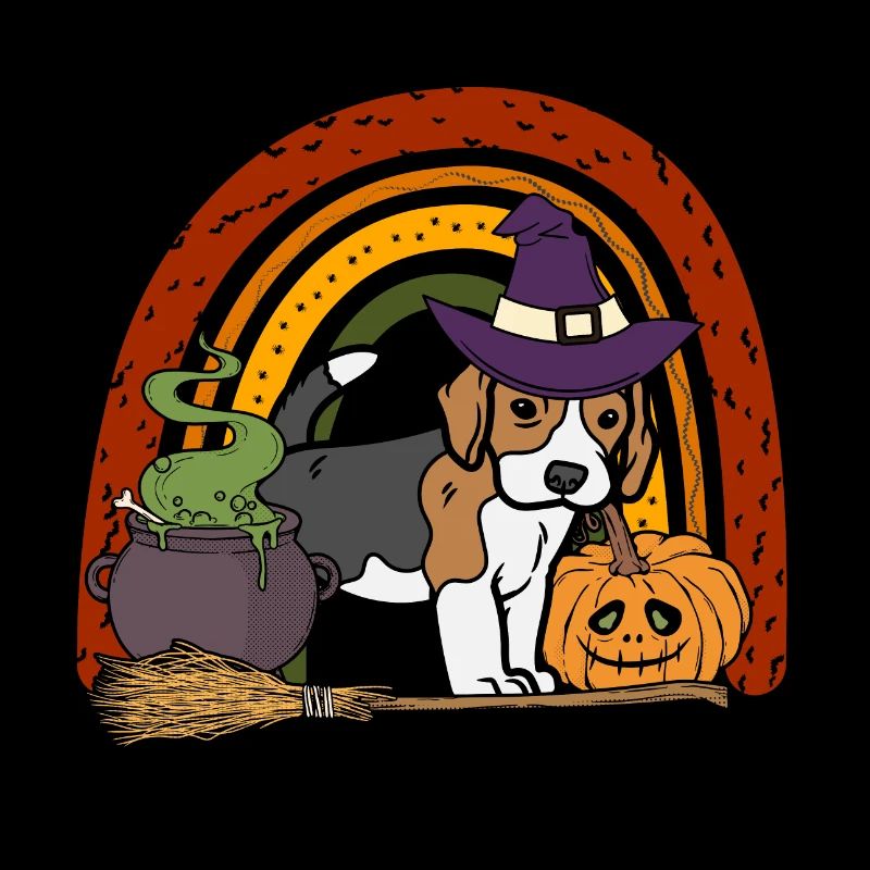 Cute Beagle Halloween Dog