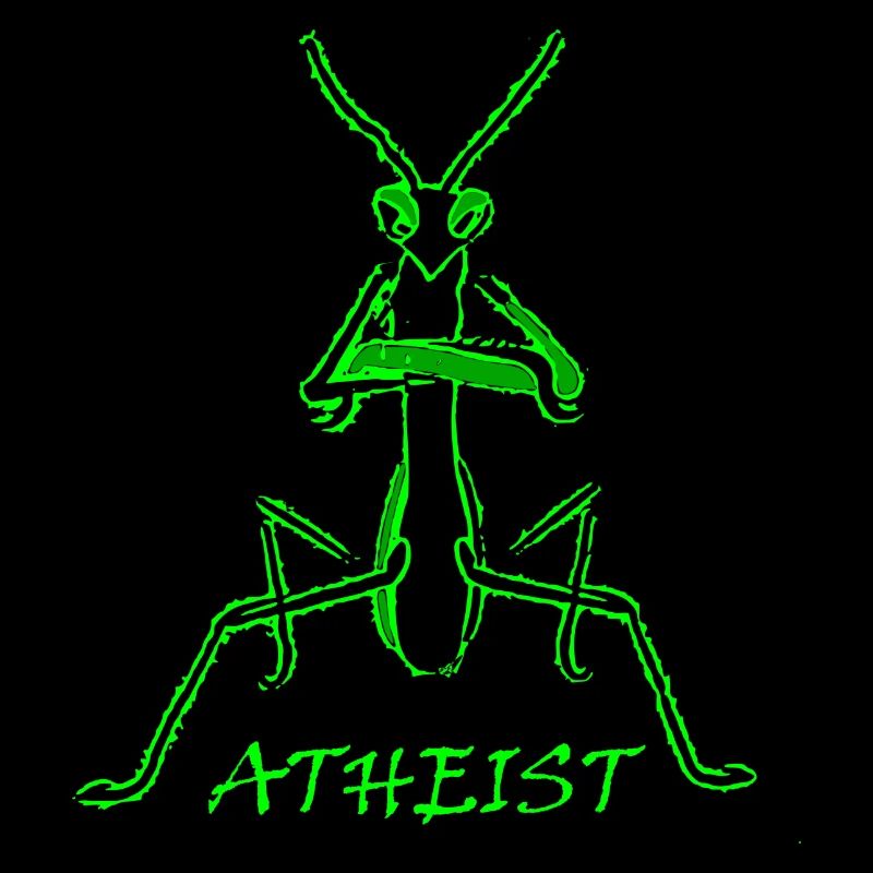 Atheist praying mantis
