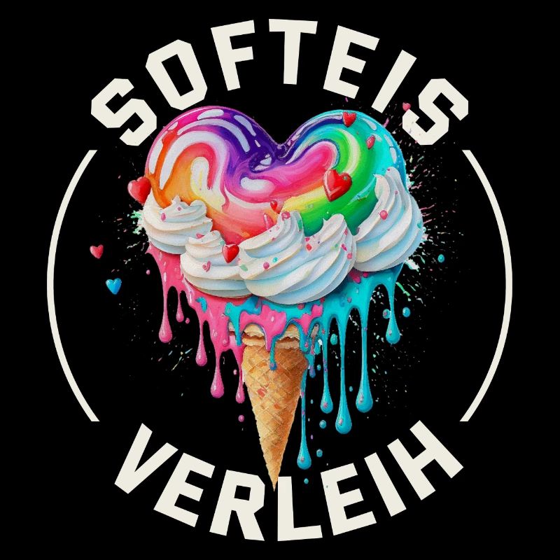 Eisverkäufer Kostüm Softeis Verleih Eis T-Shirt
