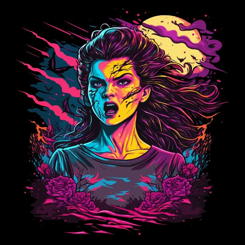 Dunkles Zombie-Mädchen