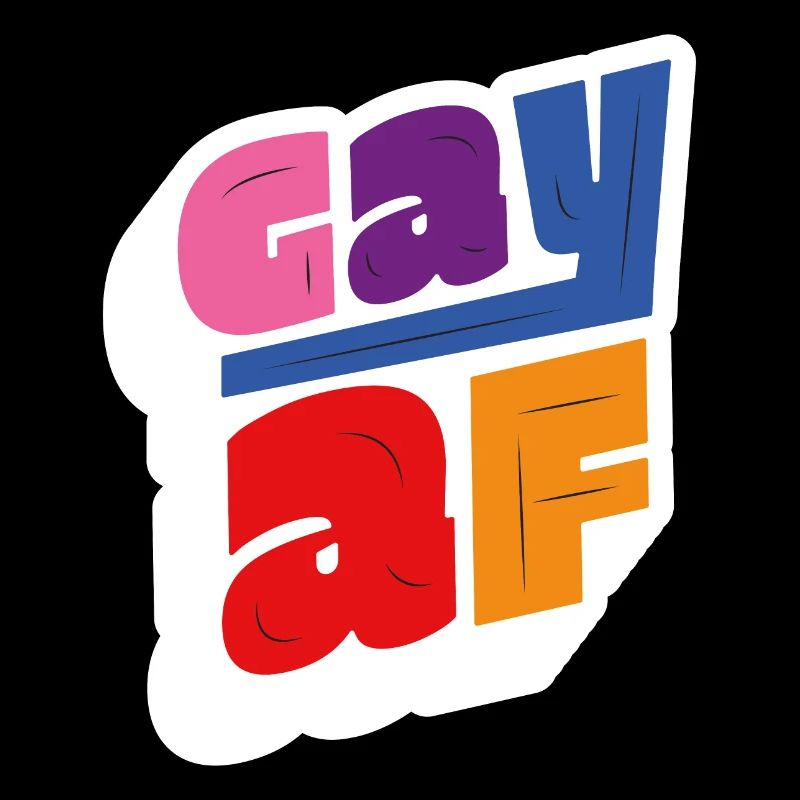 Gay af regenbogen design