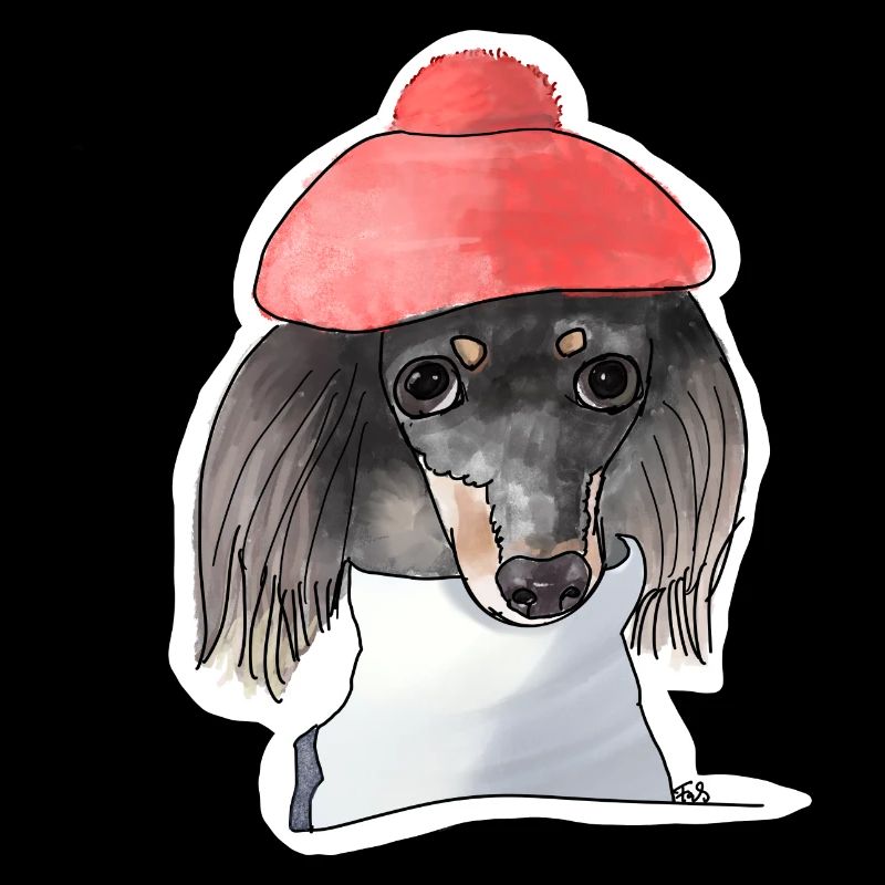Chien artiste
