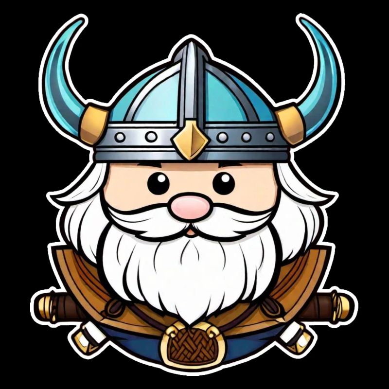 Fier Viking avec casque de cornes