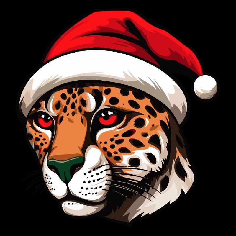 Portrait de guépard Noël