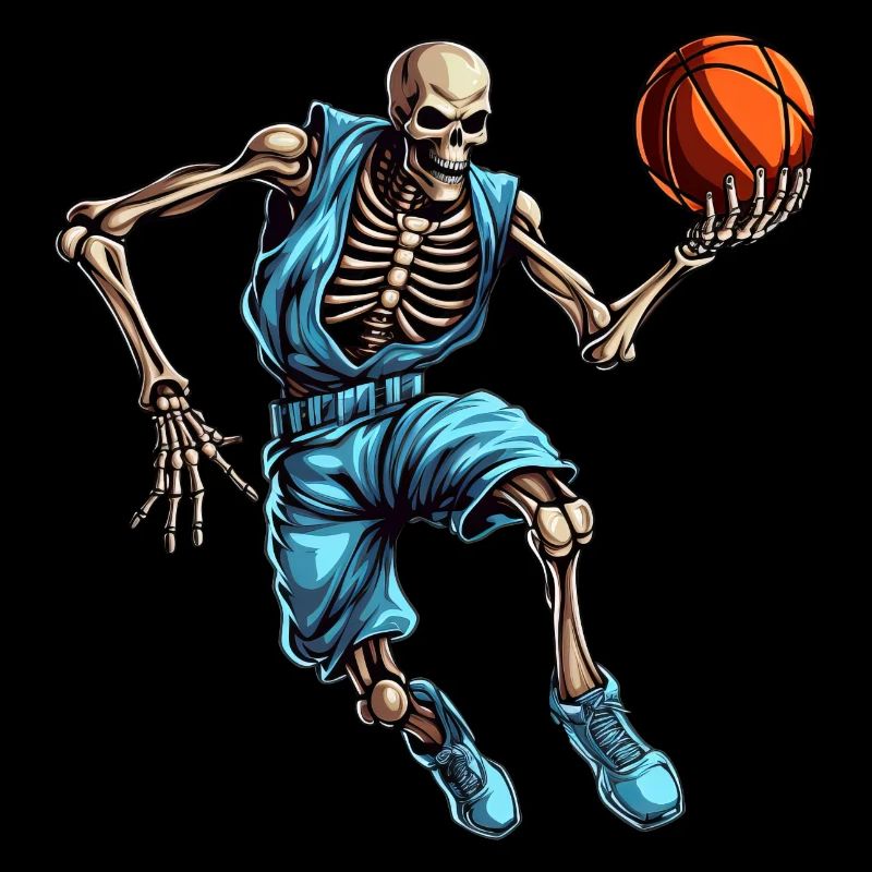 Squelette de basketteur
