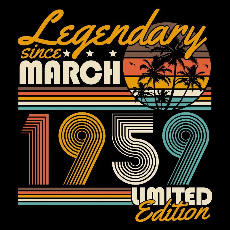 Legendary since March 1959 Vintage Birthday