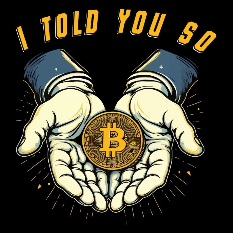 I told You So Bitcoin Crypto Cryptocurrency Coins
