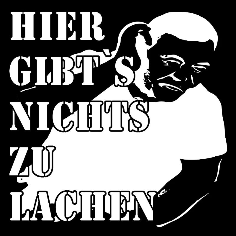 Mann hier gib`s nichts zu lachen