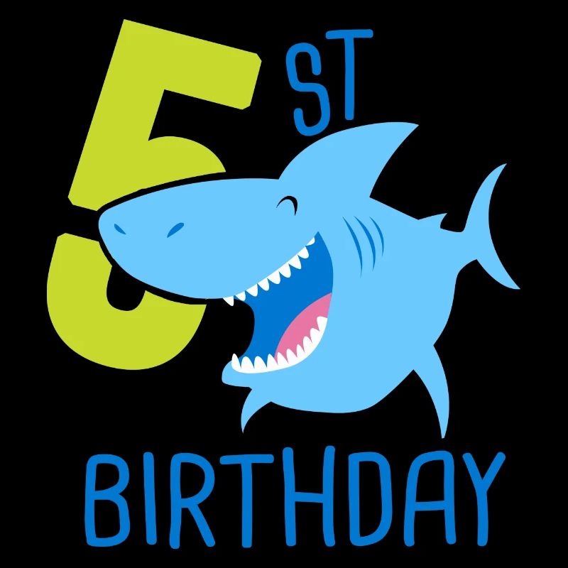 5e anniversaire garçon 5 ans requin