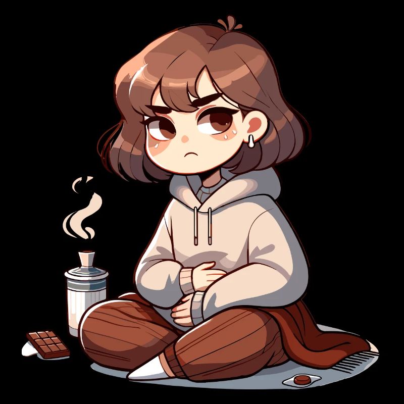 Relaxing moment with cocoa and chocolate