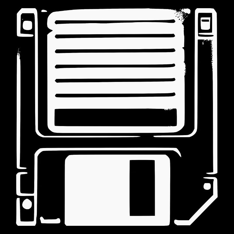 Conception de la technologie rétro de la disquette