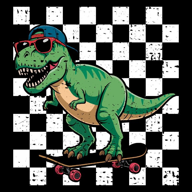 Dinosaurier Trex Skateboarding Cooler T-Rex