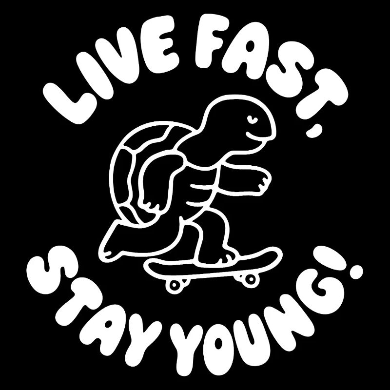 Skateboard Turtle - Stay Young