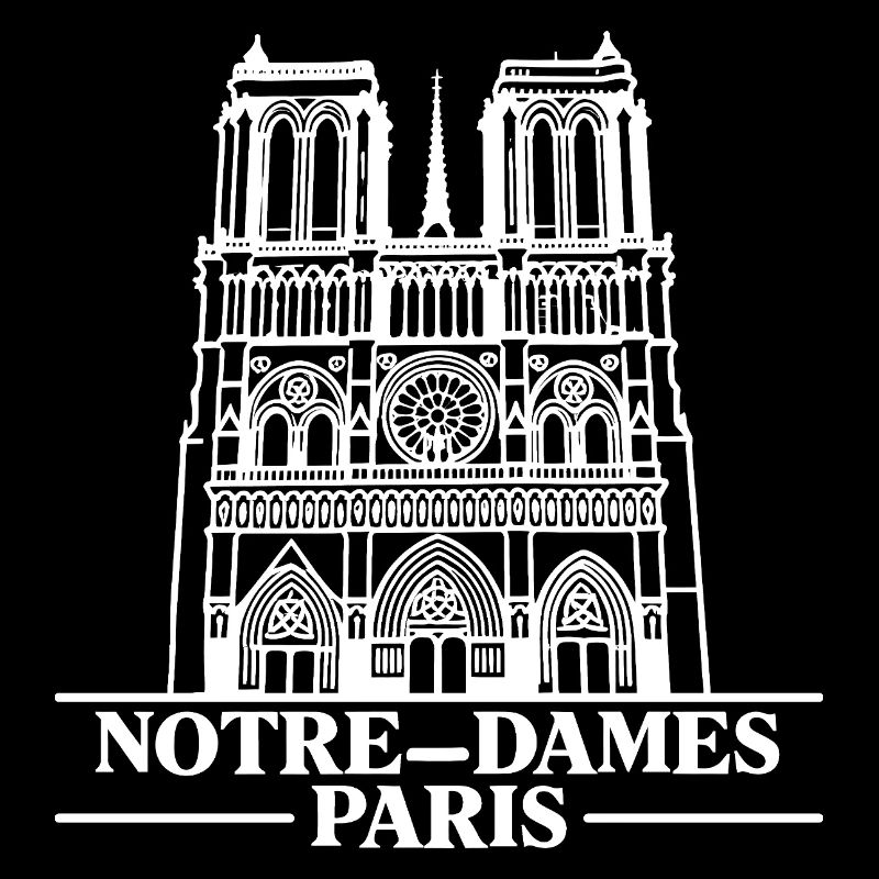 Notre-Dame Paris Silhouette Gothique