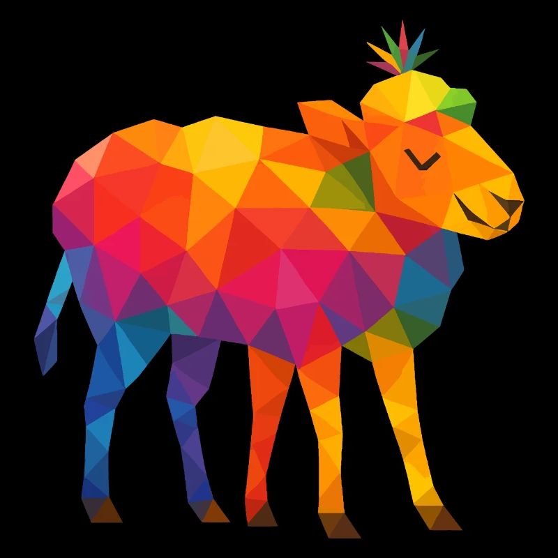 Bateau arc-en-ciel à 5 pattes