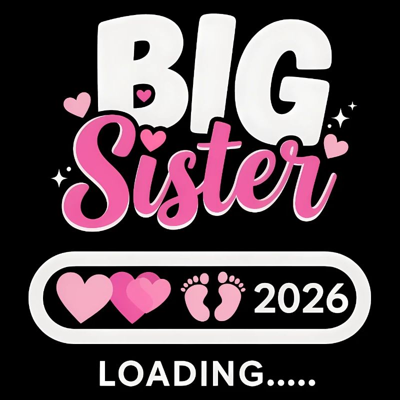 Big Sister Loading 2026 | Announcement Shirt