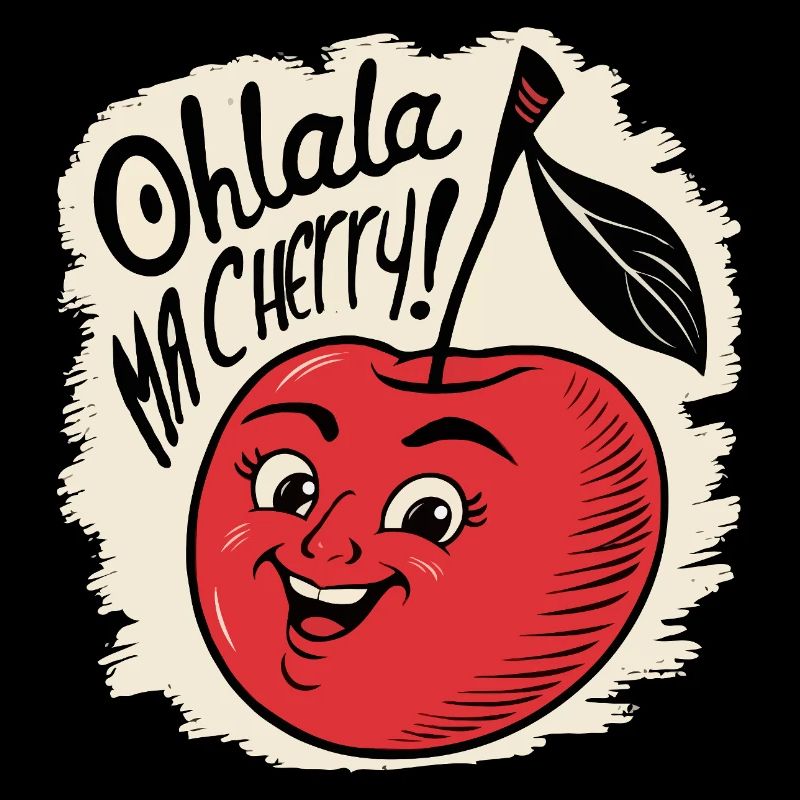 Ohlala Ma Kirsche Geschenkidee Süßes Mädchen