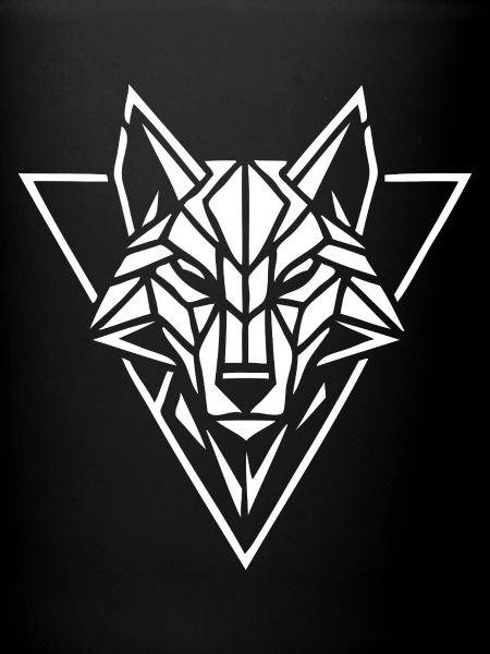 Geometric Wolf Head