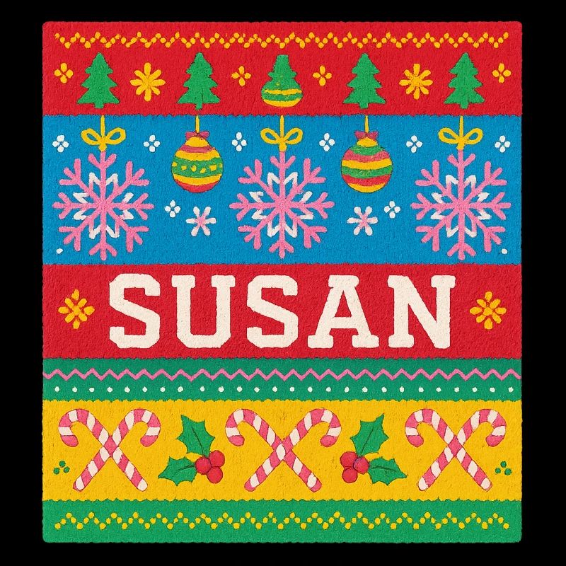 Personalised Susan Christmas Art
