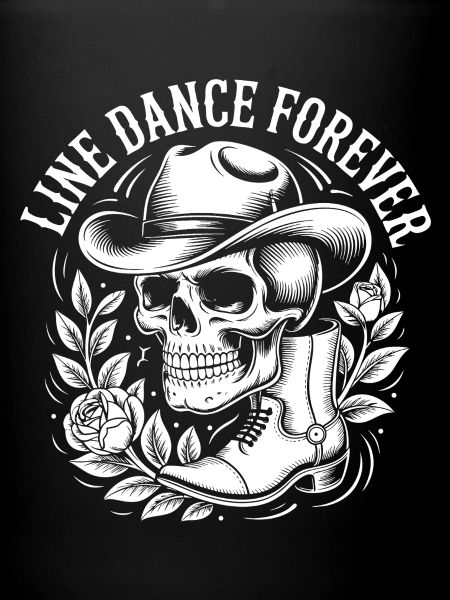 Line Dance Skull Western