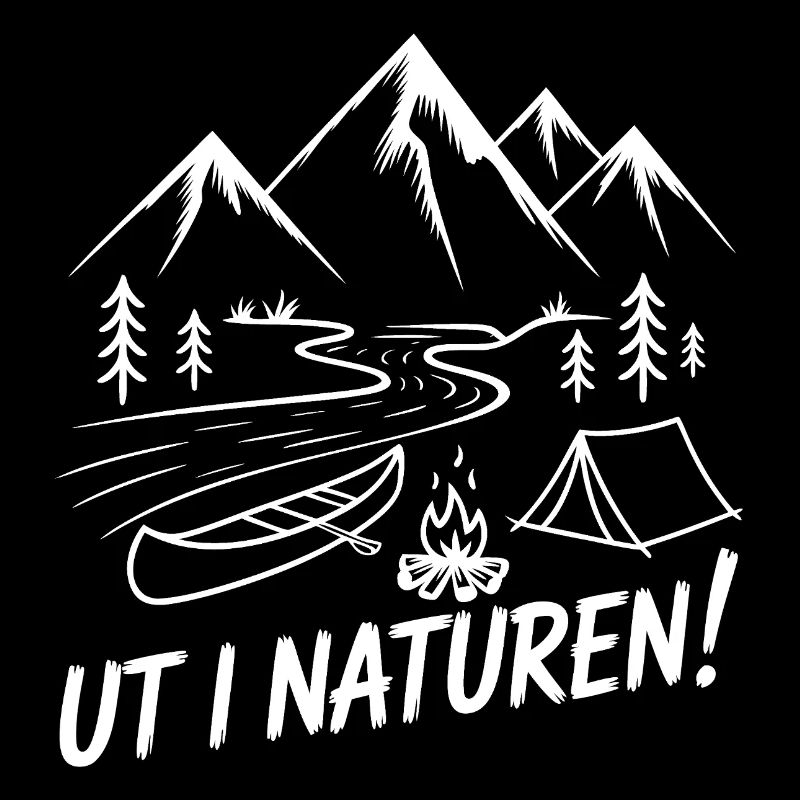 Mountain hiking Camping Motif