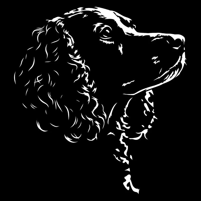 American Water Spaniel Silhouette Dogs Wilsigns