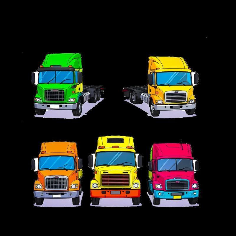 Lebendige Trucken-Sammlung