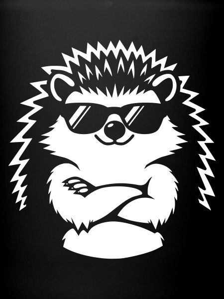 Cool hedgehog with sunglasses