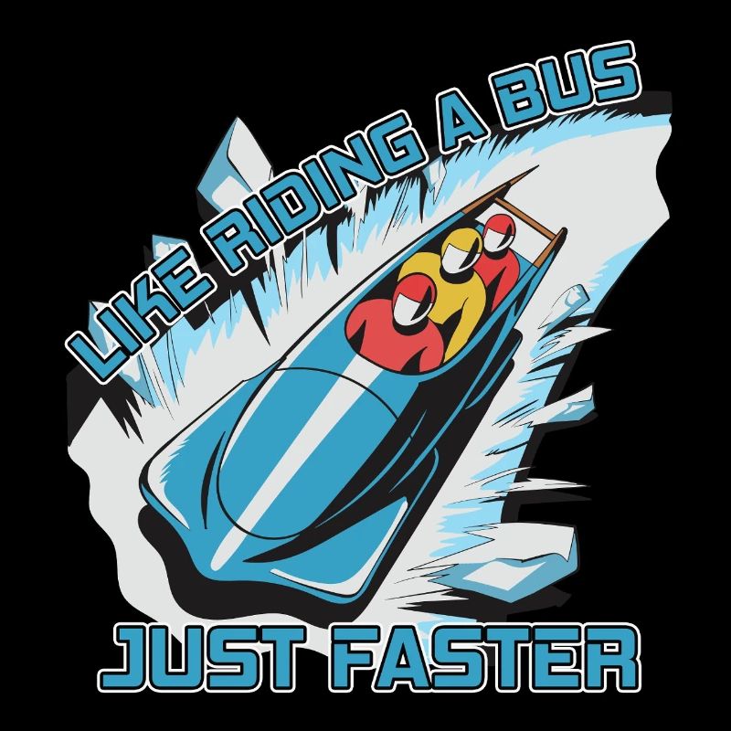 Speeding bobsleigh, almost like driving a bus...