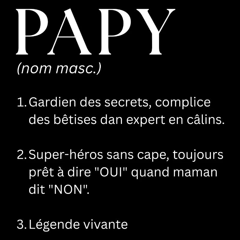 Papy Définition Cadeau Humour