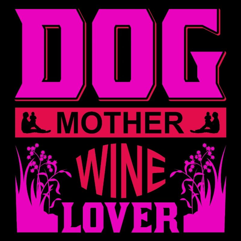 Chemise de maman de chien amoureuse du vin