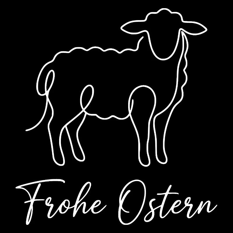 Frohe Ostern, Süßes Lämmchen Shirt, hoodie, tasche
