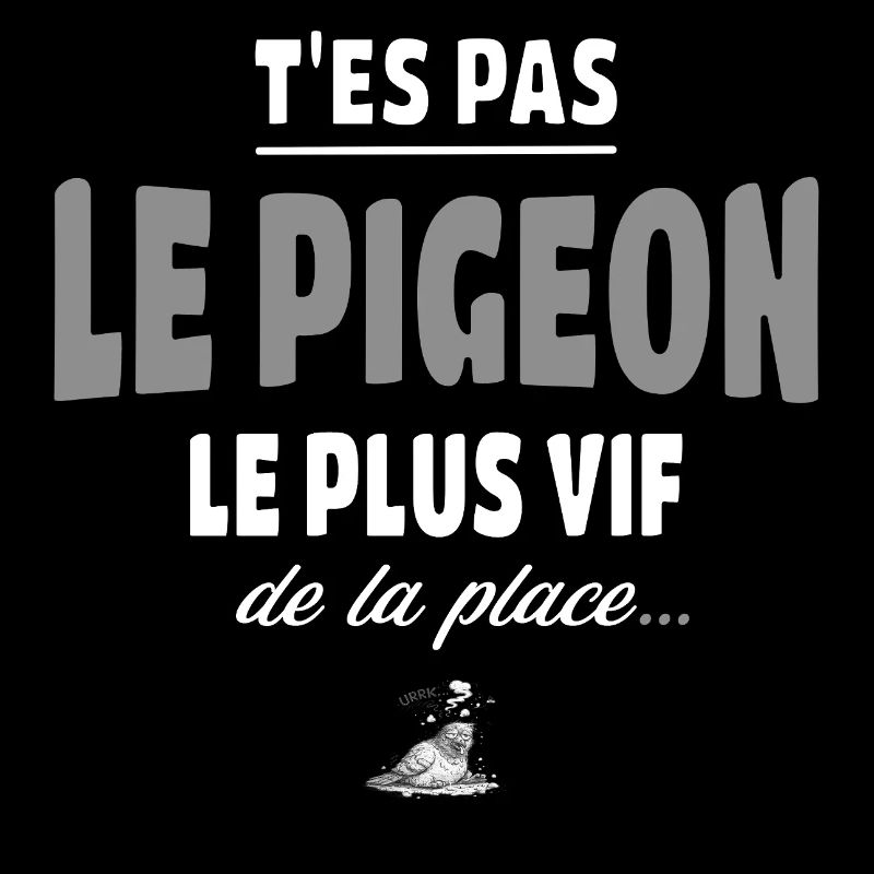 T’es pas le pigeon le plus vif de la place - vanne