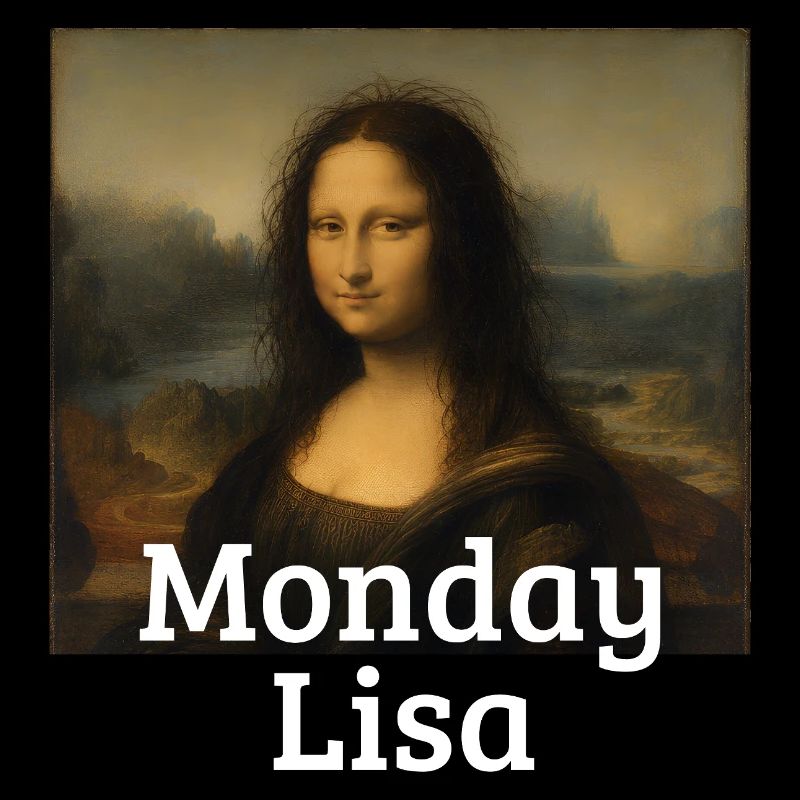 Lundi Lisa Leonardo Da Vinci Drôle Mona Lisa